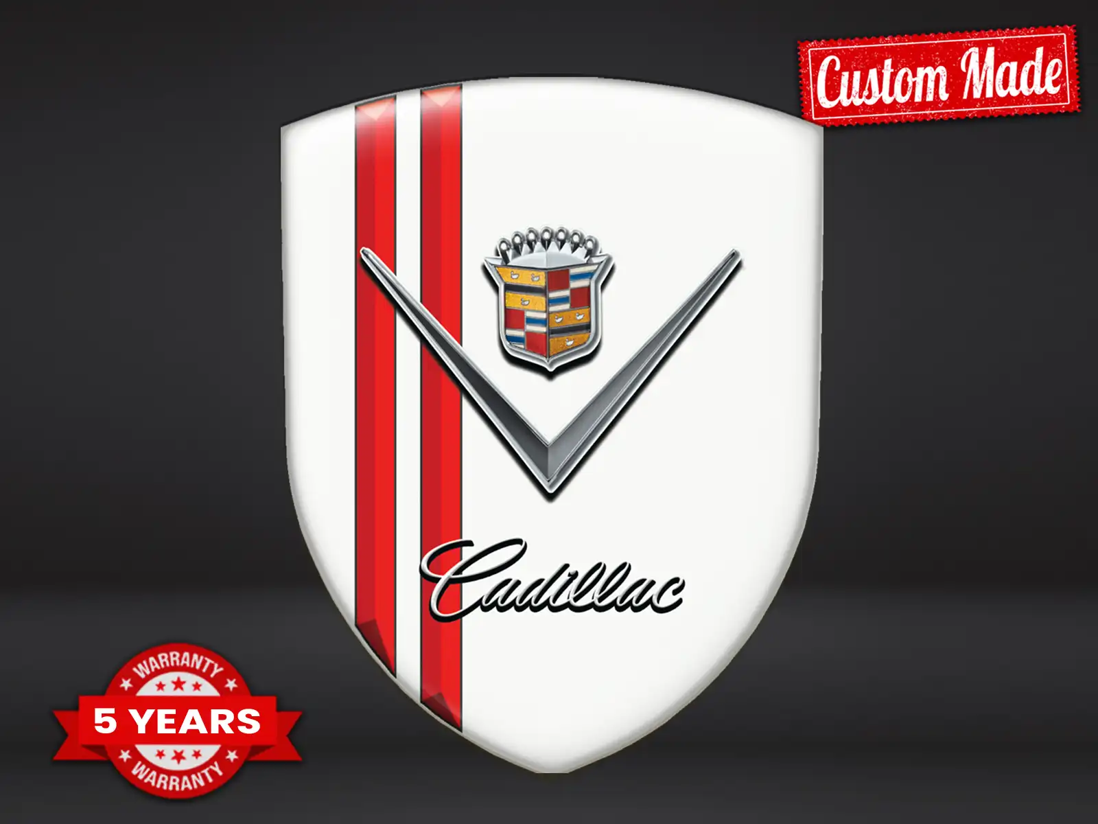 Cadillac Autocollant Silicone Résistant Pro Haute Qualité